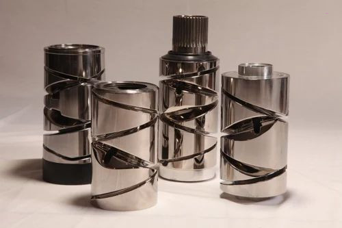 Steel yarn winding drum, Diameter 80 mm, Traverse 150 mm, 2.5 Turn, Length 180 mm