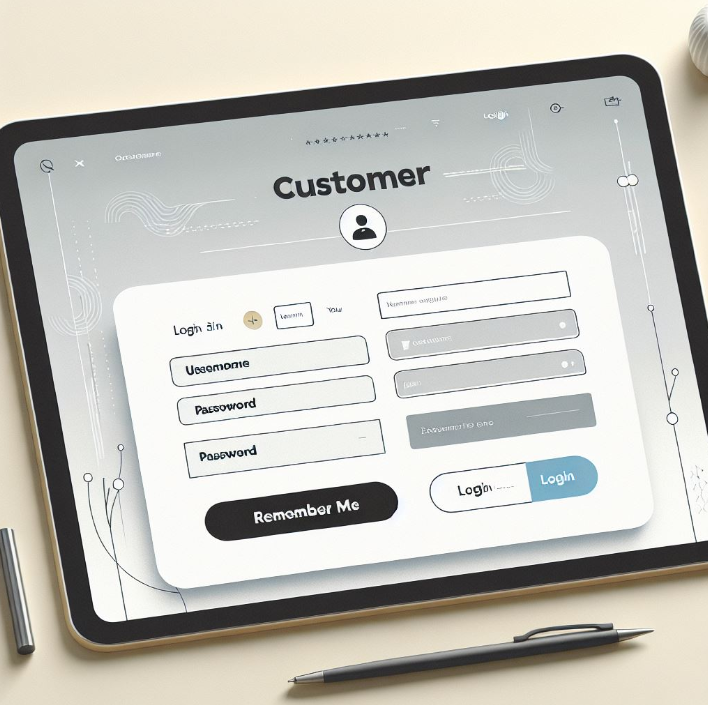 Customer Login Page Image