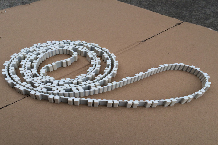 10645377 Transport Belt N = 99 white, Inspected, Cleaned, Practically New, Widely Used